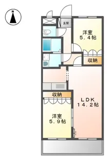 グランパークス【2階】の間取り
