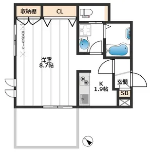 エスポワール【1階】の間取り