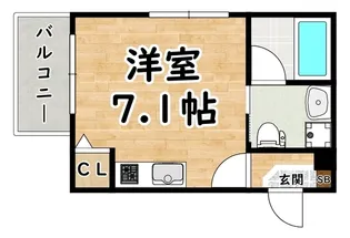 Le Ciel野里【1階】の間取り