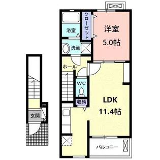 ビバコート【2階】の間取り
