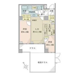 ザ・パークハウス吉祥寺【1階】の間取り