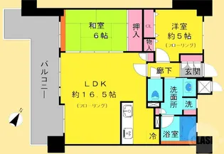 エスリード南摂津【9階】の間取り