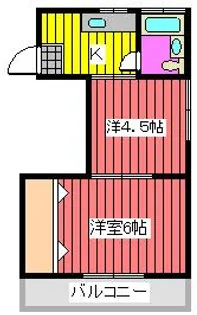 アイパレス【2階】の間取り