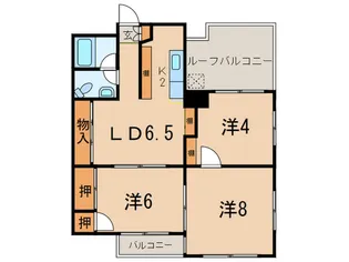 メゾンU【3階】の間取り