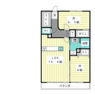 Grand Vert (グランドヴェール)【2階】の間取り