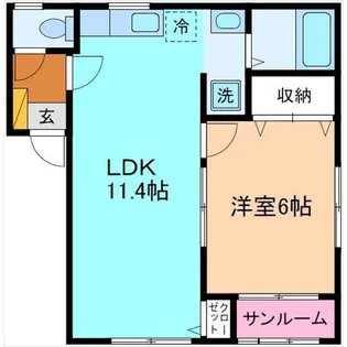 ブルターニュI・II【1階】の間取り