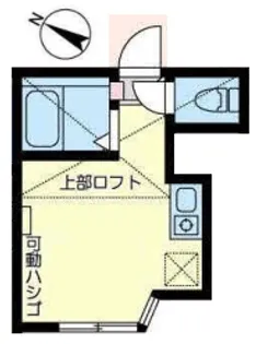 ユナイト中浜バークマン【1階】の間取り