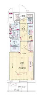プレリス花の木オルディア【5階】の間取り
