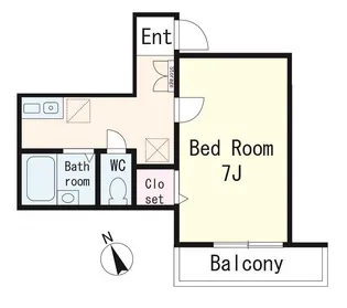 グリーンリーフ東戸塚【2階】の間取り
