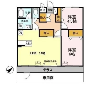 フォレストジョウエイ【1階】の間取り