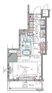 コンシェリア蒲田 CROSSIA【11階】の間取り