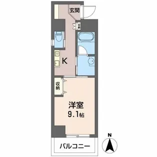 Gold Court楽々園【10階】の間取り