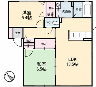 シャーメゾンコンファーレ B棟【1階】の間取り