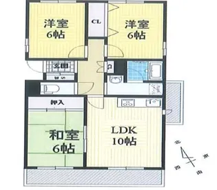 グランエスト江坂【1階】の間取り