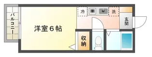 キャンパス本多聞【1階】の間取り