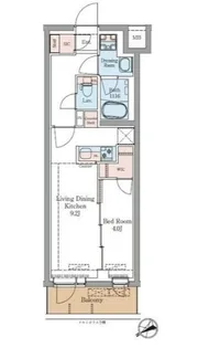 LUMINOUSつつじヶ丘【1階】の間取り