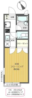 ロイヤル行徳【1階】の間取り