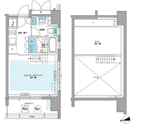 プライムアーバン芝浦LOFT【10階】の間取り