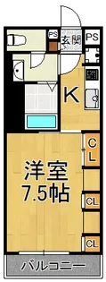 リブリ・リヴェール南七松町【1階】の間取り