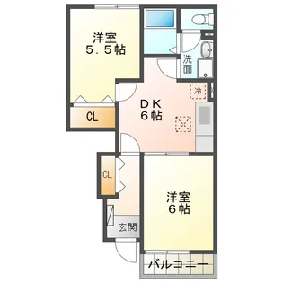 グラン・トゥール B棟【1階】の間取り