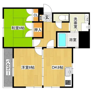 アイックス将監【1階】の間取り