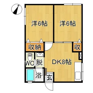 シティハイムエスポワールI【2階】の間取り
