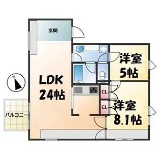 TASHIRO71【7階】の間取り