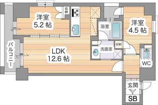 SOHO烏丸【5階】の間取り