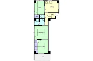 マンション平安【2階】の間取り