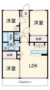 ブランアーク鳩ヶ谷クレアトール【5階】の間取り