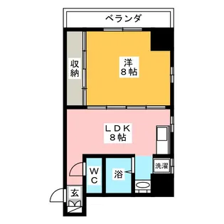 レジデンシア東別院【10階】の間取り