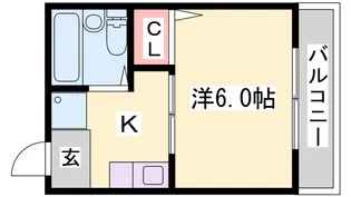 ベルハイム白国【2階】の間取り