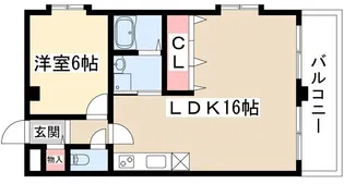 ジュネス青山【4階】の間取り