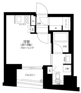 リビオレゾン千代田岩本町ルジェンテ【3階】の間取り