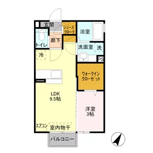 ケンフォード【2階】の間取り