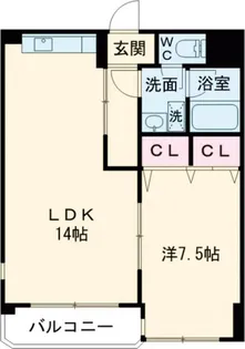 メゾンドAII【2階】の間取り
