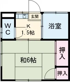 湯川荘【1階】の間取り