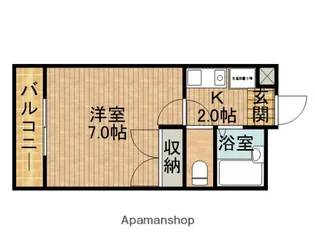 パッシオーネ【1階】の間取り