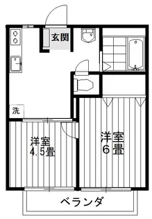 ハイツリベラルA【2階】の間取り