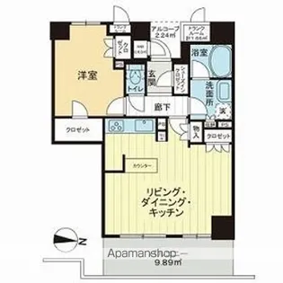 岐阜シティタワー43【21階】の間取り