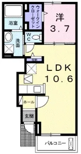 イエローストーン【1階】の間取り