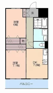 トレブライト【2階】の間取り