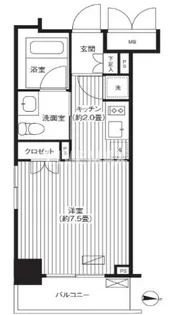 グランハイツ錦糸町【4階】の間取り