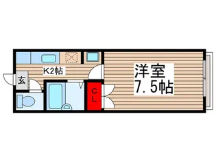 クレセント津田沼【1階】の間取り