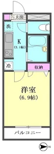デルソーレ大森【2階】の間取り