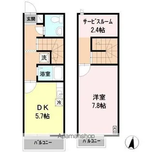 リースランド伊都 II【1階】の間取り