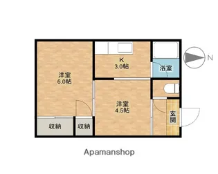 サーラ北島C【2階】の間取り