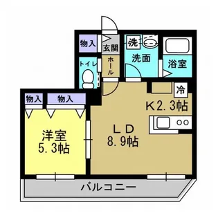 アクト参番館【1階】の間取り