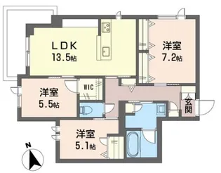 シャンデ モンターニュ【2階】の間取り