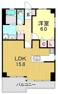 STムアナ【6階】の間取り